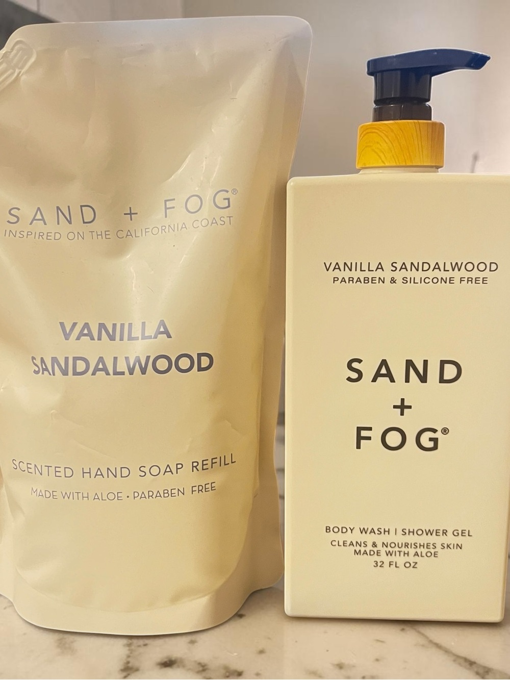 Sand + Fog Vanilla Sandalwood Body Wash — Cream